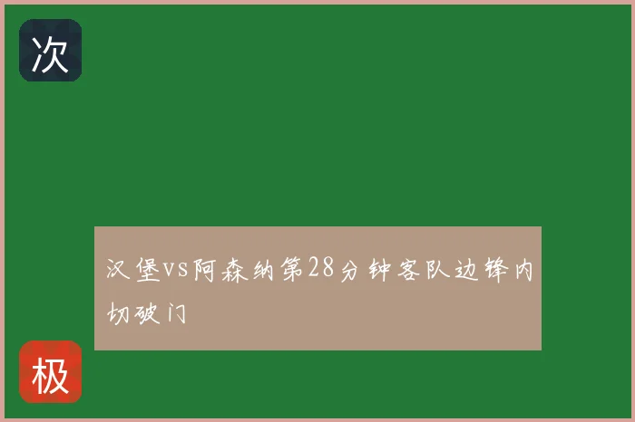 汉堡vs阿森纳第28分钟客队边锋内切破门